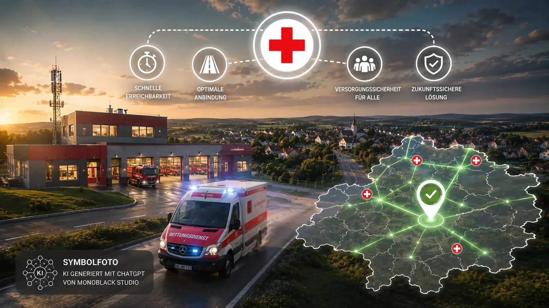 Symbolbild zur Rettungsversorgung und Einsatzfähigkeit